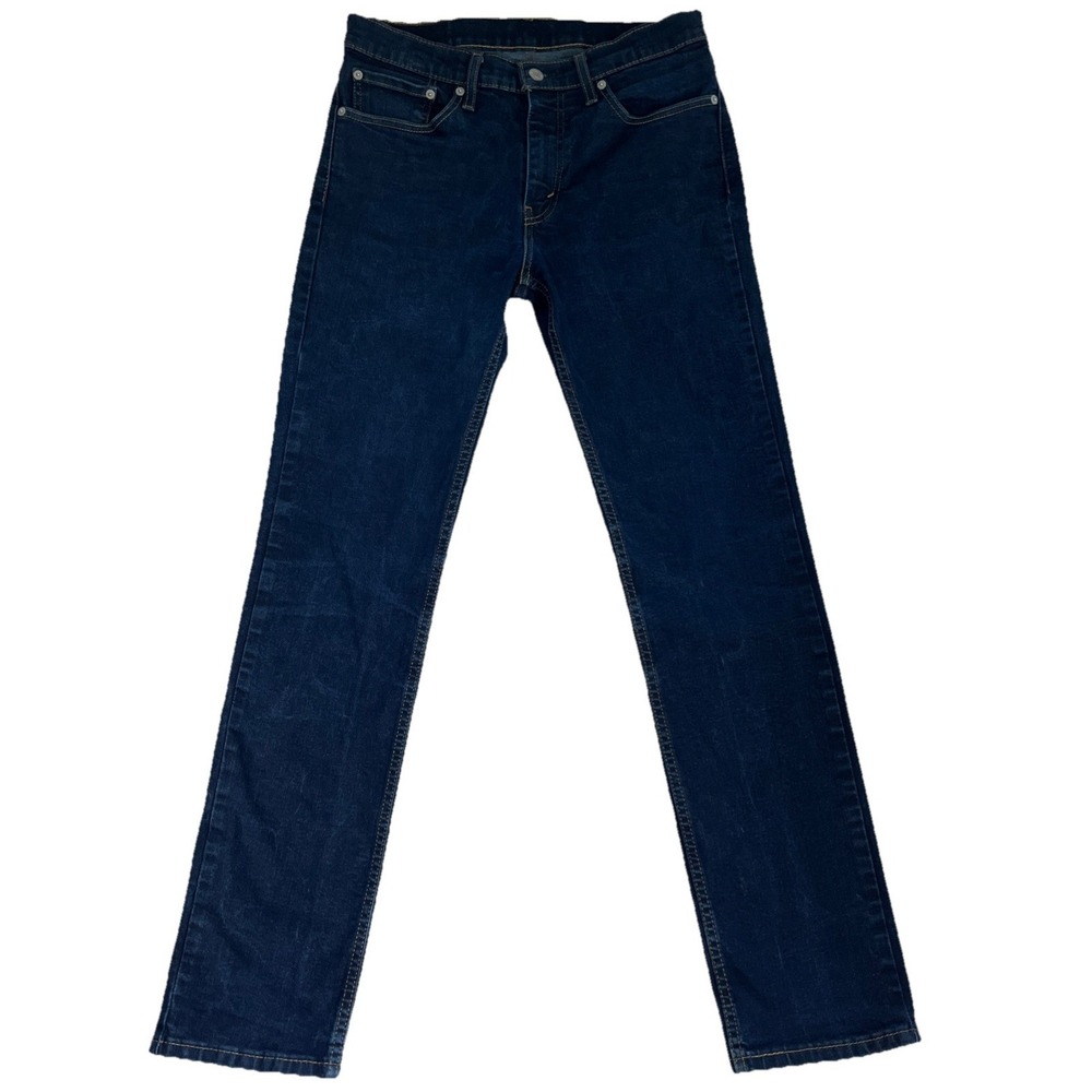 Levi's 511 Blue Jeans Men's 32x34 Dark Wash EUC Preppy Cowboy Western Work - Picture 6 of 12